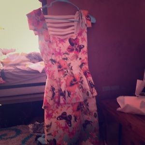 Silky spandex poly blend dress